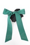 画像2: Moi-meme-Moitie / リボンコサージュ・ブローチ  グリーン Y-25-10-16-012-MO-ZA-SZ-ZT644-F002 (2)