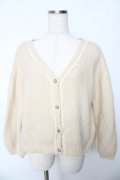axes femme POETIQUE / モヘアニットカーデ M 生成り Y-25-10-16-085-AX-TO-SZ-ZY