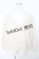 axes femme POETIQUE / モヘアニットカーデ M 生成り Y-25-10-16-085-AX-TO-SZ-ZI