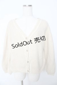 axes femme POETIQUE / モヘアニットカーデ M 生成り Y-25-10-16-085-AX-TO-SZ-ZI