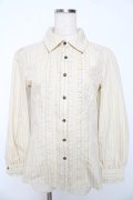 axes femme / ストライプブラウス M 生成り Y-25-10-16-086-AX-BL-SZ-ZY