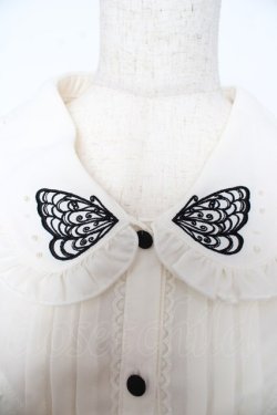 画像3: axes femme / 蝶刺繍ブラウス M 生成り Y-25-10-16-088-AX-BL-SZ-ZY