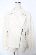 axes femme / レースライダースジャケット M 生成り Y-25-10-16-090-AX-JA-SZ-ZY