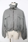 axes femme / ギャザーデザインブルゾン F グレー Y-25-10-16-091-AX-TO-SZ-ZY