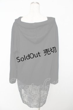 画像2: axes femme / フード付UVカットロングカーディガン F 黒 Y-25-10-16-094-AX-TO-SZ-ZI