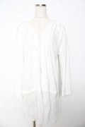 axes femme / フード付UVカットロングカーディガン F 白 Y-25-10-16-095-AX-TO-SZ-ZY