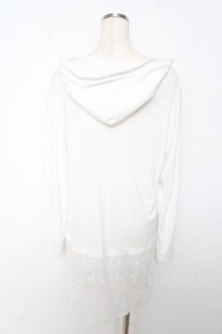 画像2: axes femme / フード付UVカットロングカーディガン F 白 Y-25-10-16-095-AX-TO-SZ-ZY
