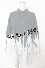 CIVARIZE / Tipsyバイカラーロングシャツ 46 ブラック Y-25-10-16-100-GO-BL-SZ-ZY