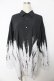 画像1: CIVARIZE / Tipsyバイカラーロングシャツ 46 ブラック Y-25-10-16-100-GO-BL-SZ-ZY (1)