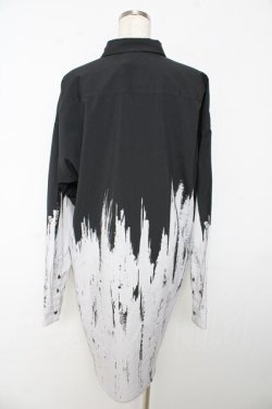 画像2: CIVARIZE / Tipsyバイカラーロングシャツ 46 ブラック Y-25-10-16-100-GO-BL-SZ-ZY