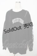 REFLEM / アシンメトリーZIPプルオーバースウェットシャツ F ブラック Y-25-10-16-101-PU-TO-SZ-ZY