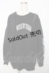 REFLEM / アシンメトリーZIPプルオーバースウェットシャツ F ブラック Y-25-10-16-101-PU-TO-SZ-ZY