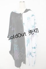 h.NAOTO / ツートンBIGパーカー  黒×白 Y-25-10-16-105-HN-TO-SZ-ZY