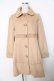 画像1: axes femme / レース使いコート M ベージュ Y-25-10-16-110-AX-CO-SZ-ZY (1)