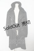 h.NAOTO / ドラゴンレザーロングジャケット F ブラック Y-25-10-16-111-HN-CO-SZ-ZY