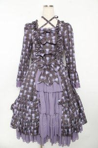 ATELIER PIERROT / Rosy Bouquet Dress 1 パープル Y-25-10-16-115-EL-OP-SZ-ZY