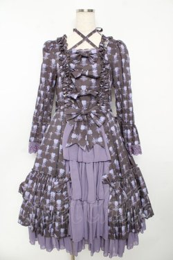 画像1: ATELIER PIERROT / Rosy Bouquet Dress 1 パープル Y-25-10-16-115-EL-OP-SZ-ZY