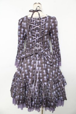 画像2: ATELIER PIERROT / Rosy Bouquet Dress 1 パープル Y-25-10-16-115-EL-OP-SZ-ZY