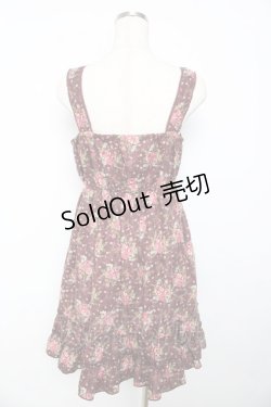 画像2: axes femme / ローズブーケ柄チュニック M ワイん Y-25-10-16-118-AX-OP-SZ-ZI