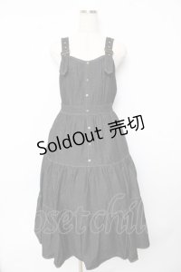 axes femme POETIQUE / ティアードロングワンピース M 黒 Y-25-10-16-122-AX-OP-SZ-ZI