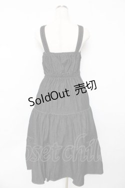 画像2: axes femme POETIQUE / ティアードロングワンピース M 黒 Y-25-10-16-122-AX-OP-SZ-ZI