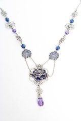 axes femme / クラシカルチャイナネックレス  ブルー Y-25-10-16-021-AX-AC-SZ-ZY