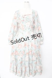 axes femme / ブルームフラワー柄ワンピース F グリーン Y-25-10-16-132-AX-OP-SZ-ZI