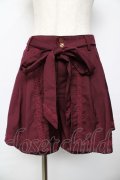 axes femme / スカート風キュロット M ワイン Y-25-10-16-145-AX-PA-SZ-ZY