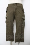 axes femme / 裾編み上げパンツ  カーキ Y-25-10-16-148-AX-PA-SZ-ZY
