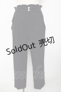 axes femme / フリル使いリボン付きパンツ M 紺 Y-25-10-16-154-AX-PA-SZ-ZI