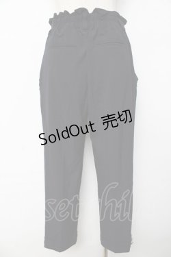 画像2: axes femme / フリル使いリボン付きパンツ M 紺 Y-25-10-16-154-AX-PA-SZ-ZI