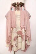 Ozz oneste / 花霞の夢スカート  ピンク Y-25-10-16-155-OO-SK-SZ-ZY