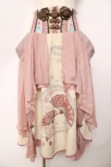 Ozz oneste / 花霞の夢スカート  ピンク Y-25-10-16-155-OO-SK-SZ-ZI