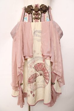 画像1: Ozz oneste / 花霞の夢スカート  ピンク Y-25-10-16-155-OO-SK-SZ-ZY