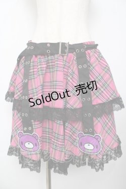 画像1: ACDC RAG / ビビッドグルーミー ベルトスカート  ピンク Y-25-10-16-160-PU-SK-SZ-ZY