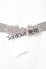 axes femme / バラｘエンボスゴムベルト  Dブラウン Y-25-10-16-026-AX-BL-SZ-ZY