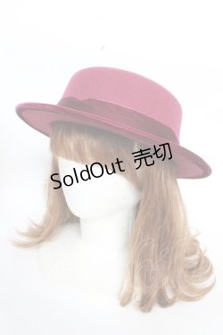 画像2: m petit by misako / NINA'Sカンカン帽  ワイン Y-25-10-16-032-LO-AC-SZ-ZT-K007