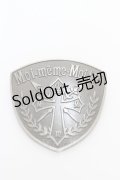 Moi-meme-Moitie / クロスロゴ・エンブレムバッチ  ガンメタル Y-25-10-16-004-MO-ZA-SZ-ZY