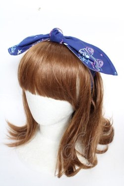 画像1: Angelic Pretty / Neon Star Dinerヘアバンド  紺 Y-25-10-16-033-AP-AC-SZ-ZY