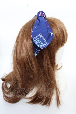 画像3: Angelic Pretty / Neon Star Dinerヘアバンド  紺 Y-25-10-16-033-AP-AC-SZ-ZY