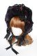 画像1: ALICE and the PIRATES / Rosy night’s Masquerade柄ボンネット  パープル Y-25-10-16-034-PA-AC-SZ-ZY (1)