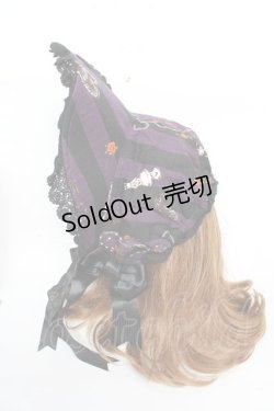 画像2: ALICE and the PIRATES / Rosy night’s Masquerade柄ボンネット  パープル Y-25-10-16-034-PA-AC-SZ-ZY