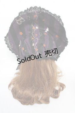 画像3: ALICE and the PIRATES / Rosy night’s Masquerade柄ボンネット  パープル Y-25-10-16-034-PA-AC-SZ-ZY