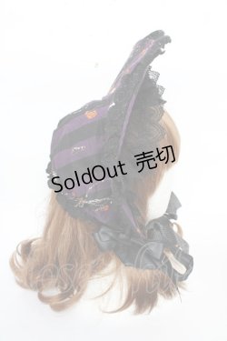 画像4: ALICE and the PIRATES / Rosy night’s Masquerade柄ボンネット  パープル Y-25-10-16-034-PA-AC-SZ-ZY
