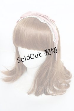 画像1: axes femme kawaii / レースリボンカチューシャ  ピンク Y-25-10-16-037-AX-AC-SZ-ZT486-F004