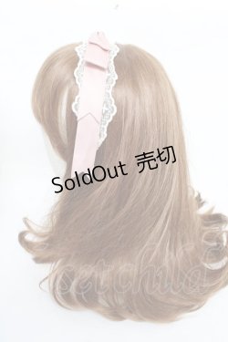 画像2: axes femme kawaii / レースリボンカチューシャ  ピンク Y-25-10-16-037-AX-AC-SZ-ZT486-F004