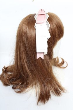 画像3: axes femme kawaii / レースリボンカチューシャ  ピンク Y-25-10-16-037-AX-AC-SZ-ZY