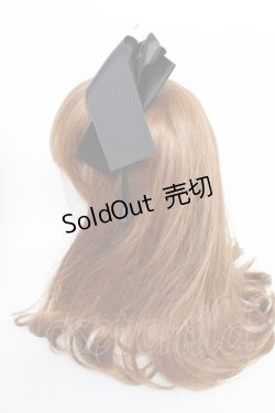 画像2: 【SALE】Maria pipi / グログランリボンカチューシャ  黒 Y-25-10-16-039-EL-AC-SZ-ZT486-F002