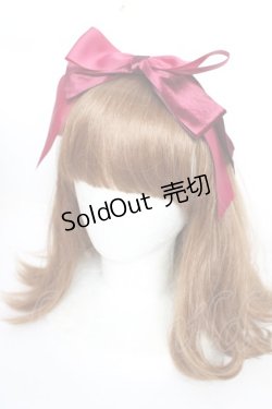 画像1: 【SALE】Maria pipi / グログランリボンカチューシャ  ワイン Y-25-10-16-040-EL-AC-SZ-ZT486-F005
