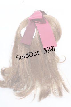 画像3: 【SALE】Maria pipi / グログランリボンカチューシャ  ワイン Y-25-10-16-040-EL-AC-SZ-ZT486-F005